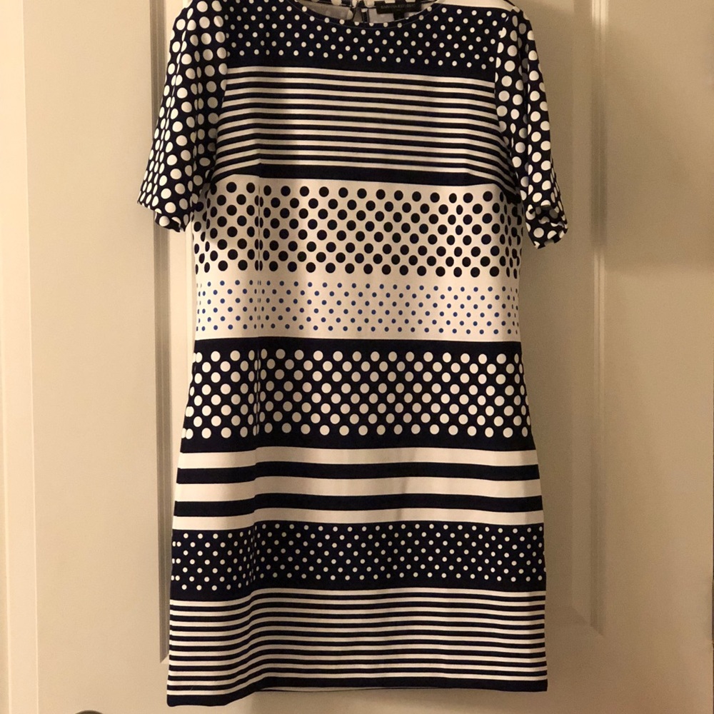 Banana Republic pattern (Navy Blue) dress size M